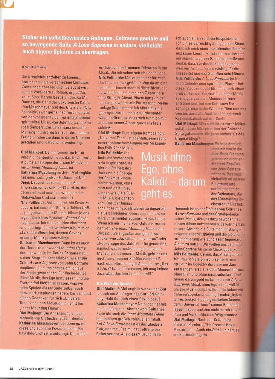 Jazzthetik KA MA September 2016 Seite 1